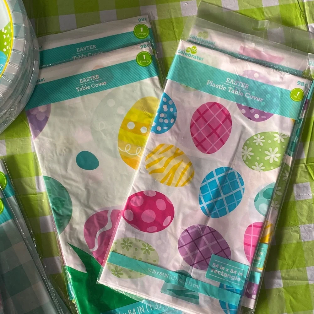 Easter Bunny and Egg Party Supplies Set